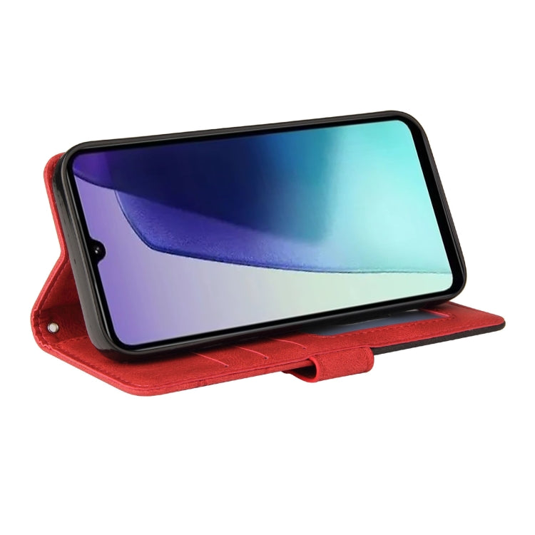 For Redmi 14C 4G Global Dual-color Splicing Flip Leather Phone Case