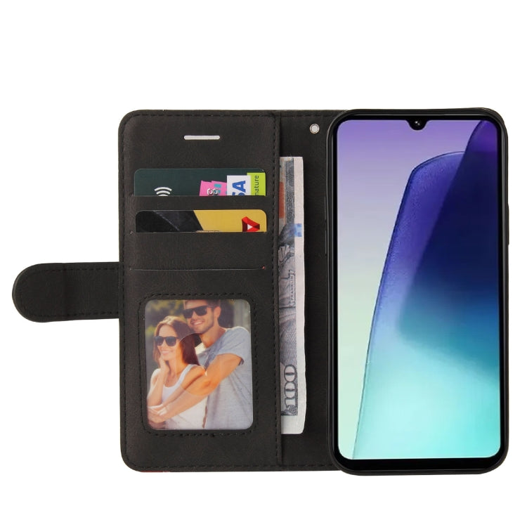 For Redmi 14C 4G Global Dual-color Splicing Flip Leather Phone Case