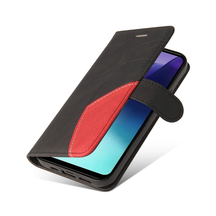 For Redmi 14C 4G Global Dual-color Splicing Flip Leather Phone Case