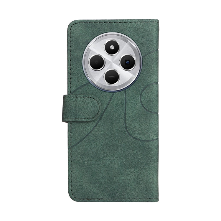 For Redmi 14C 4G Global Dual-color Splicing Flip Leather Phone Case