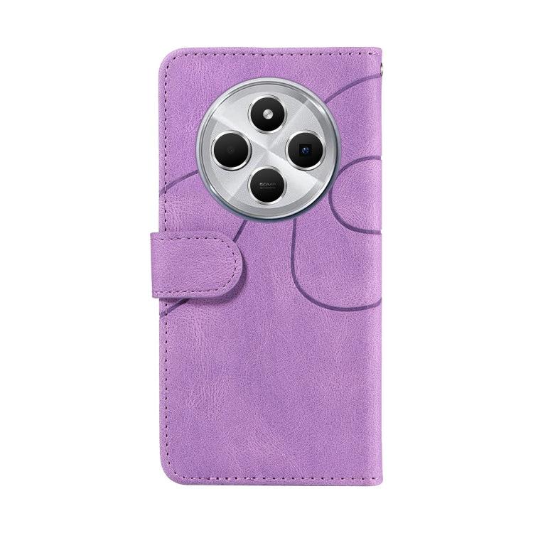 For Redmi 14C 4G Global Dual-color Splicing Flip Leather Phone Case