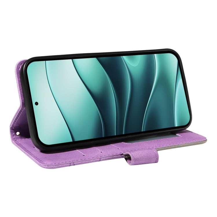 For Redmi Note 14 5G Dual-color Splicing Flip Leather Phone Case