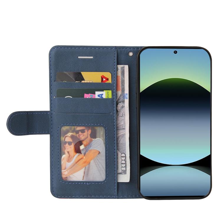 For Redmi Note 14S 4G / Note 13 Pro 4G Dual-color Splicing Flip Leather Phone Case