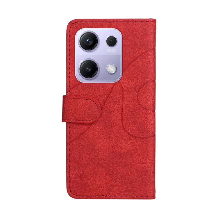 For Redmi Note 14S 4G / Note 13 Pro 4G Dual-color Splicing Flip Leather Phone Case