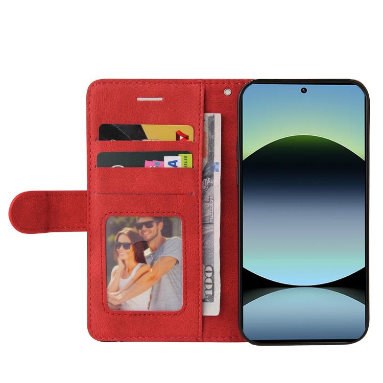 For Redmi Note 14S 4G / Note 13 Pro 4G Dual-color Splicing Flip Leather Phone Case