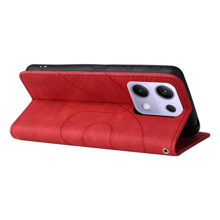 For Redmi Note 14S 4G / Note 13 Pro 4G Dual-color Splicing Flip Leather Phone Case