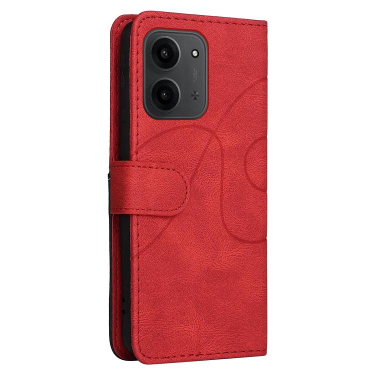 For Redmi 15C 4G 171.5mm / Poco C85 4G Dual-color Splicing Flip Leather Phone Case