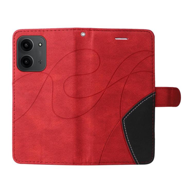 For Redmi 15C 4G 171.5mm / Poco C85 4G Dual-color Splicing Flip Leather Phone Case