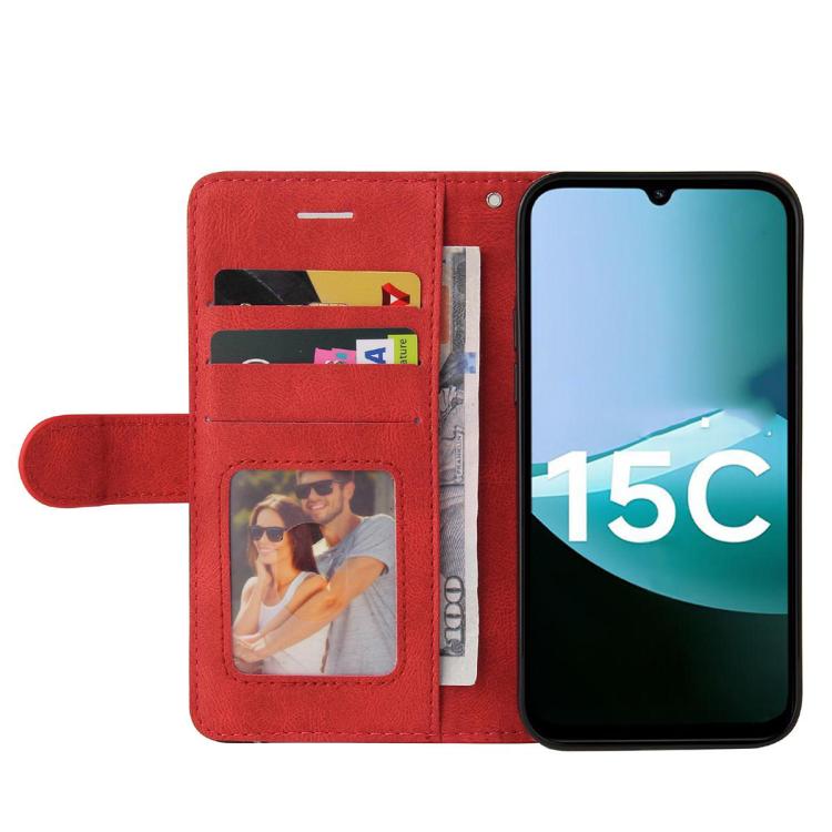For Redmi 15C 4G 171.5mm / Poco C85 4G Dual-color Splicing Flip Leather Phone Case