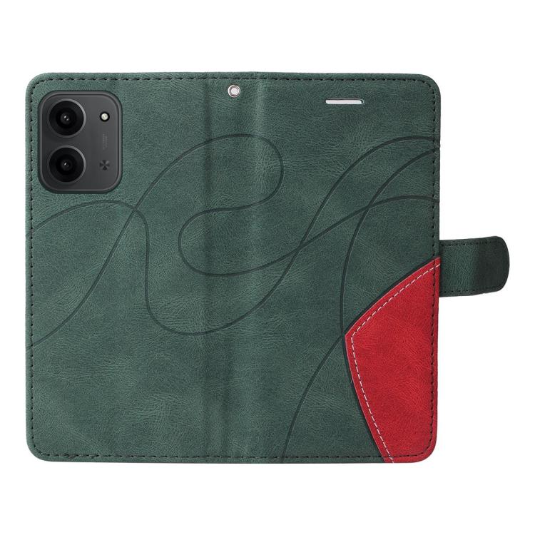 For Redmi 15C 4G 171.5mm / Poco C85 4G Dual-color Splicing Flip Leather Phone Case
