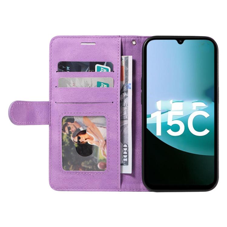For Redmi 15C 4G 171.5mm / Poco C85 4G Dual-color Splicing Flip Leather Phone Case