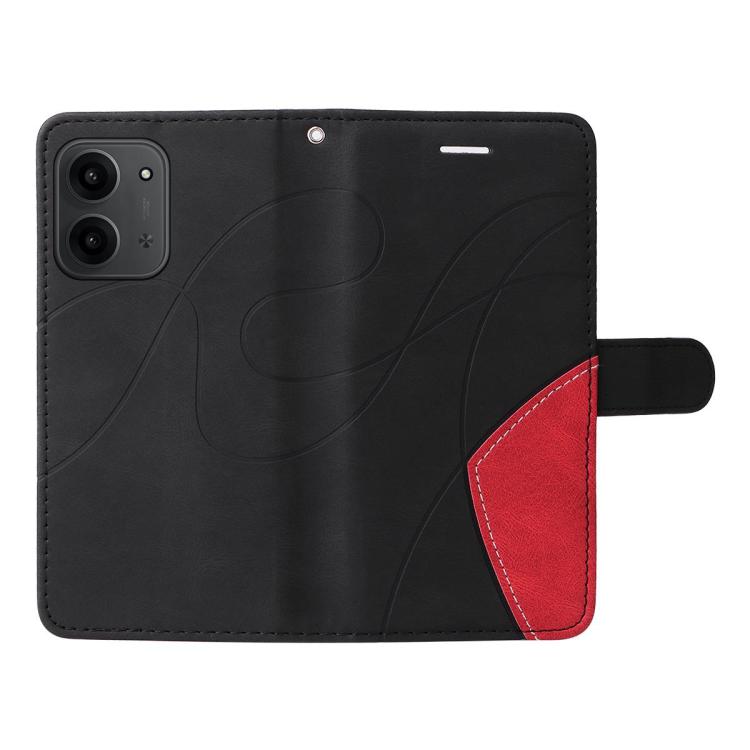 For Redmi 15C 4G EU / 15C 5G 173.1mm Dual-color Splicing Flip Leather Phone Case