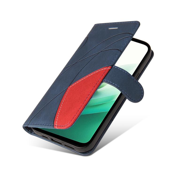 For Redmi 15 5G Global/15 4G SEA 169.5mm Dual-color Splicing Flip Leather Phone Case