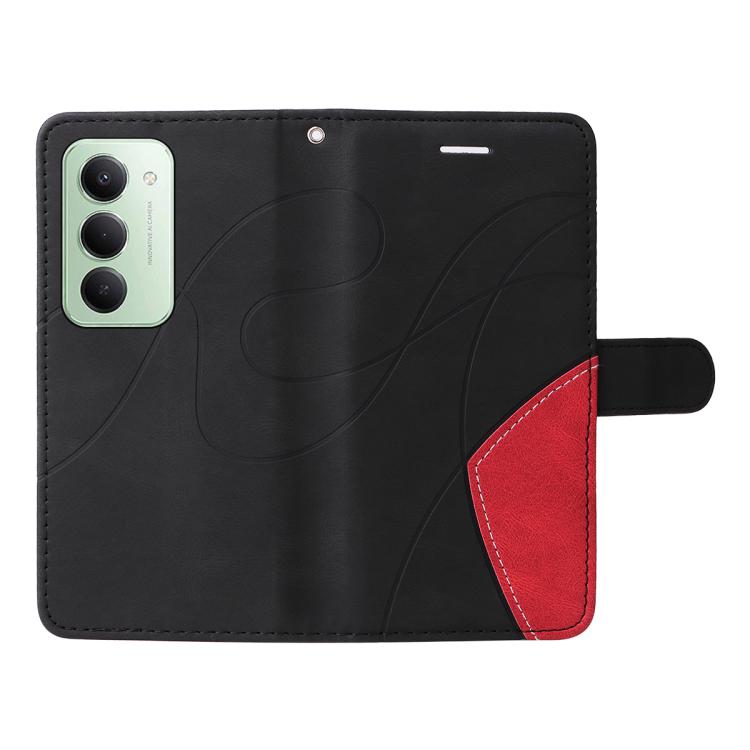 For Redmi 15 5G Global/15 4G SEA 169.5mm Dual-color Splicing Flip Leather Phone Case