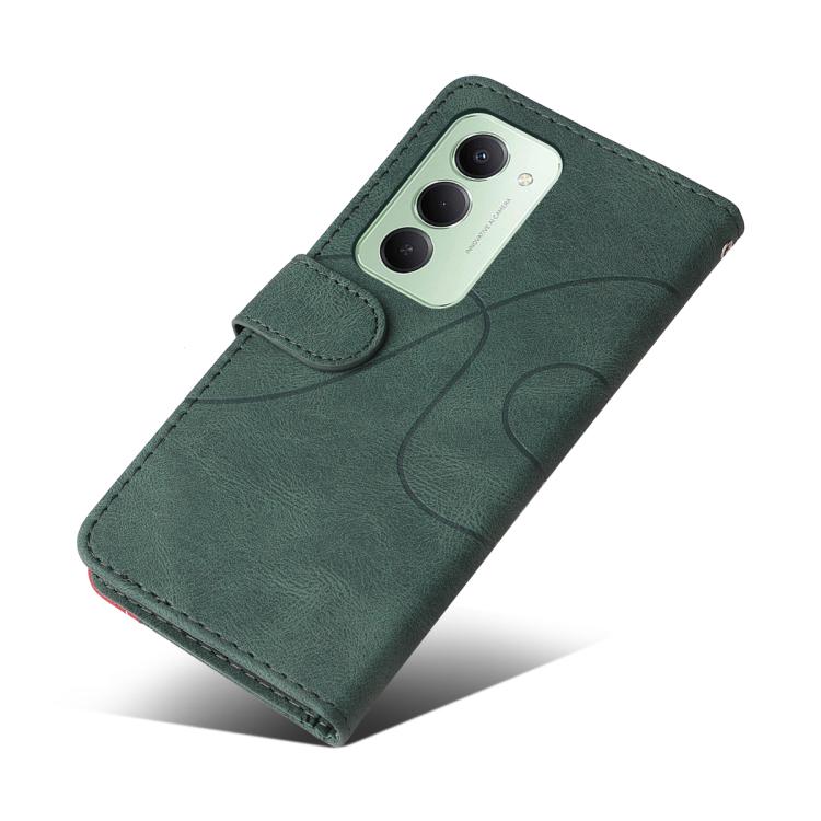 For Redmi 15 5G Global/15 4G SEA 169.5mm Dual-color Splicing Flip Leather Phone Case