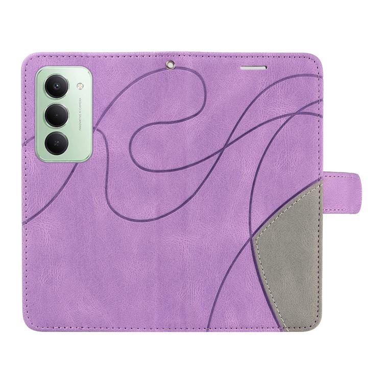 For Redmi 15 5G Global/15 4G SEA 169.5mm Dual-color Splicing Flip Leather Phone Case