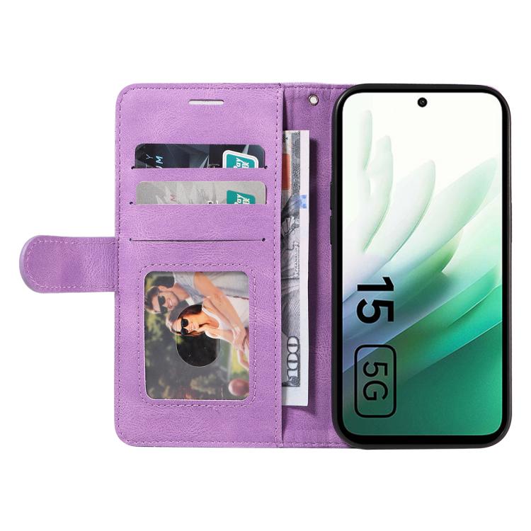 For Redmi 15 5G Global/15 4G SEA 169.5mm Dual-color Splicing Flip Leather Phone Case