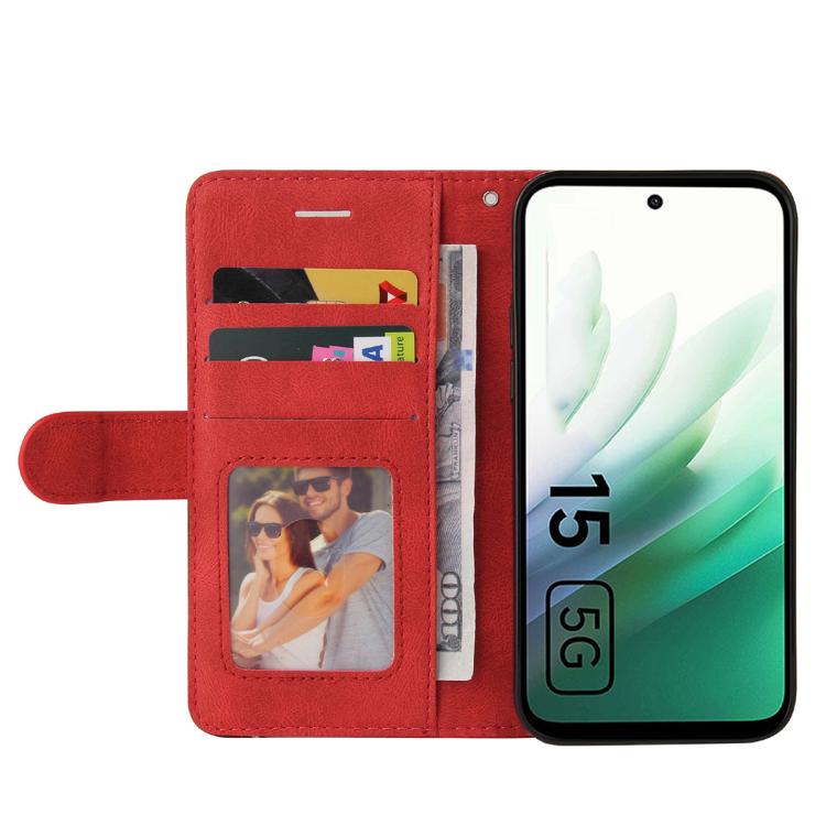 For Redmi 15 5G / 4G EU 171mm Dual-color Splicing Flip Leather Phone Case