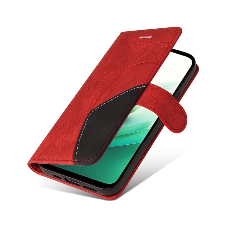 For Redmi 15 5G / 4G EU 171mm Dual-color Splicing Flip Leather Phone Case
