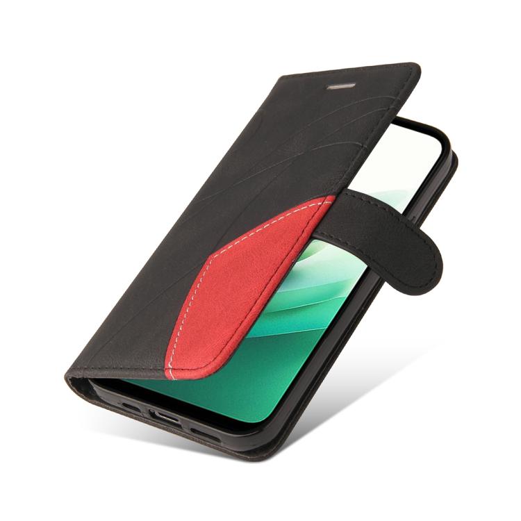 For Redmi 15 5G / 4G EU 171mm Dual-color Splicing Flip Leather Phone Case