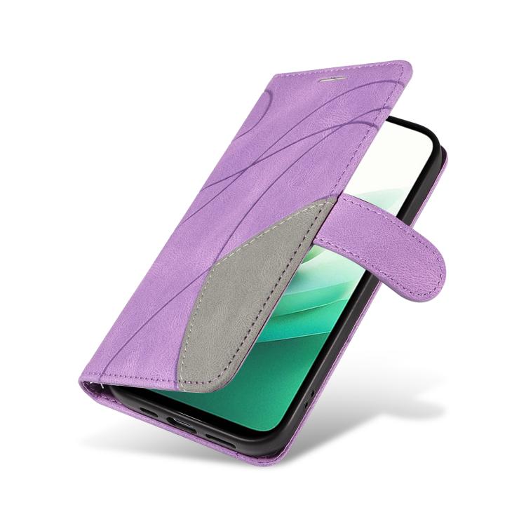 For Redmi 15 5G / 4G EU 171mm Dual-color Splicing Flip Leather Phone Case