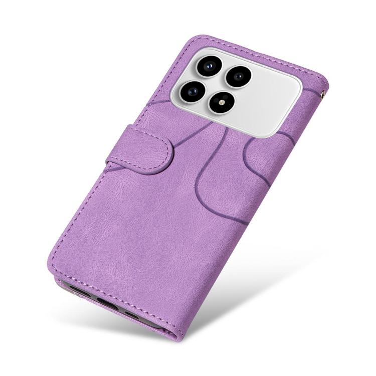 For Redmi K90 / Poco F8 Pro Dual-color Splicing Flip Leather Phone Case