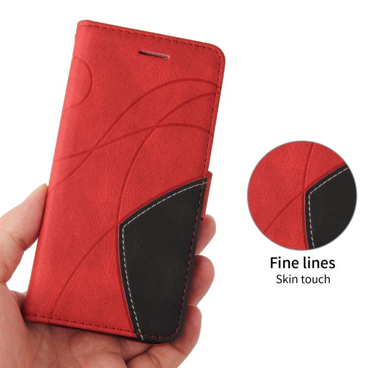 For Redmi Turbo 5 Max 5G Dual-color Splicing Flip Leather Phone Case