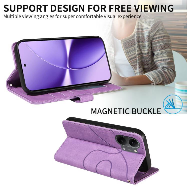 For Redmi Turbo 5 Max 5G Dual-color Splicing Flip Leather Phone Case