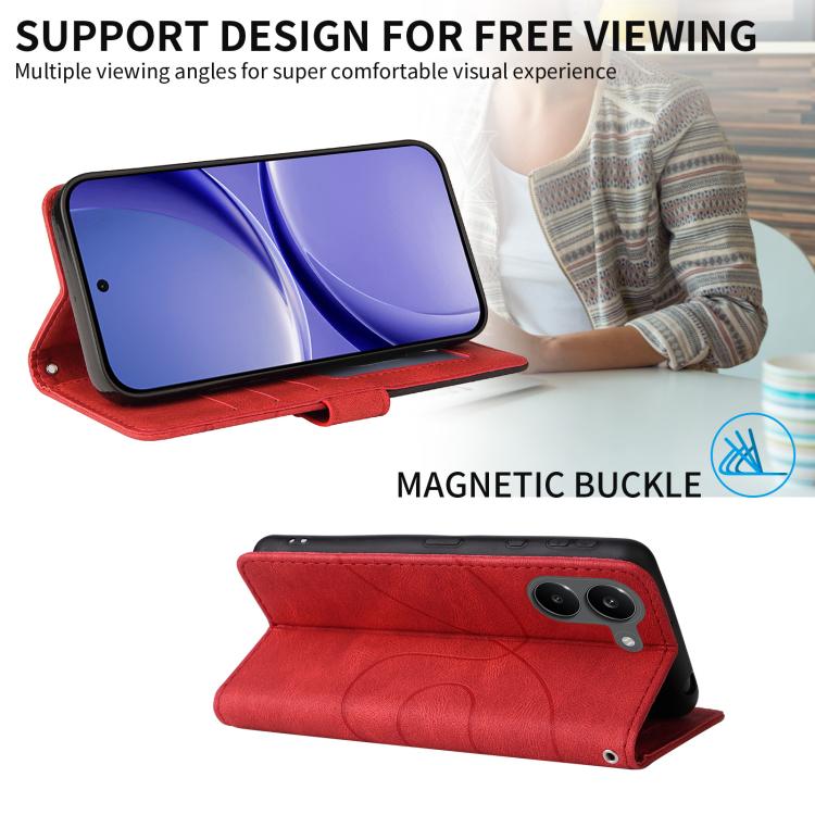 For Redmi Turbo 5 5G / Poco X8 Pro 5G Dual-color Splicing Flip Leather Phone Case