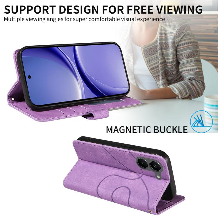 For Redmi Turbo 5 5G / Poco X8 Pro 5G Dual-color Splicing Flip Leather Phone Case