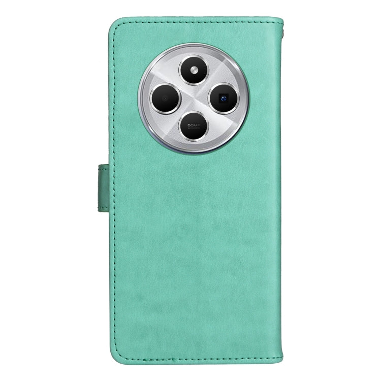 For Redmi 14C 4G Global Cat and Bee Embossed Flip Leather Phone Case