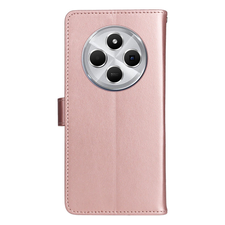 For Redmi 14C 4G Global Cat and Bee Embossed Flip Leather Phone Case