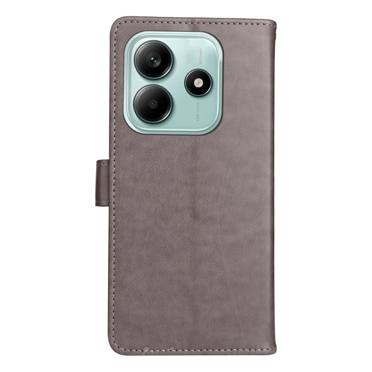For Redmi Note 14 5G Cat and Bee Embossed Flip Leather Phone Case