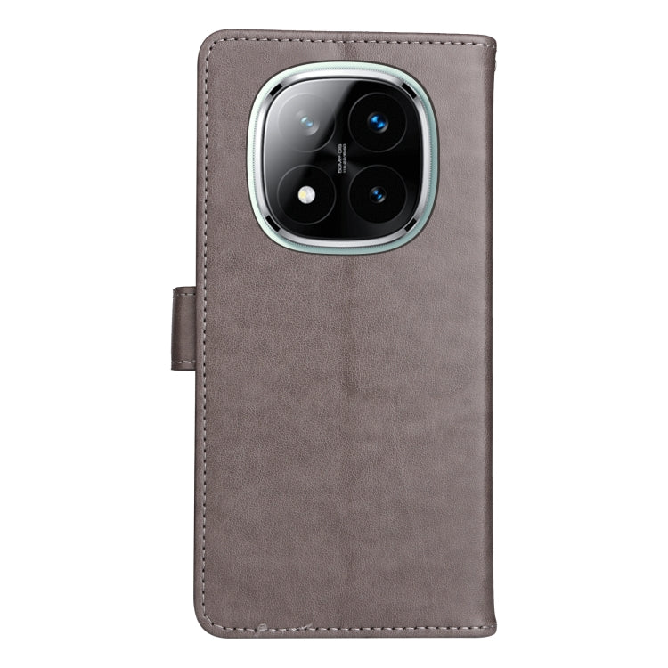 For Redmi Note 14 Pro / 14 Pro+ 5G Cat and Bee Embossed Flip Leather Phone Case