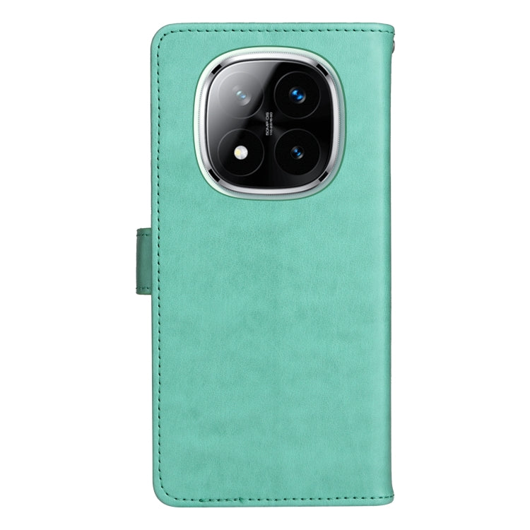 For Redmi Note 14 Pro / 14 Pro+ 5G Cat and Bee Embossed Flip Leather Phone Case