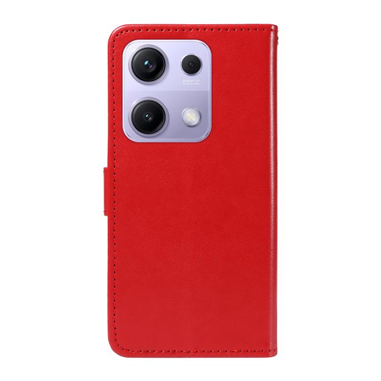 For Redmi Note 14S 4G / Note 13 Pro 4G Cat and Bee Embossed Flip Leather Phone Case
