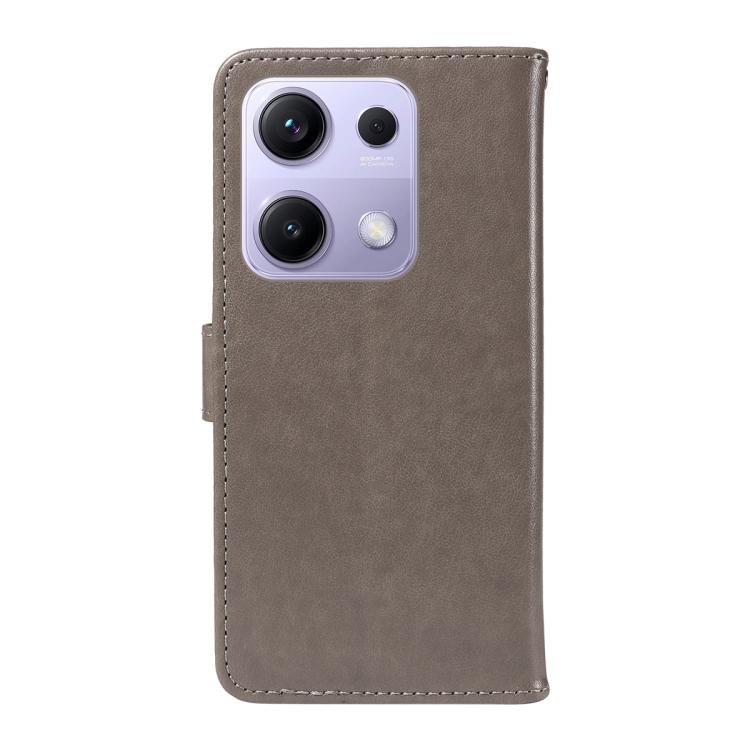 For Redmi Note 14S 4G / Note 13 Pro 4G Cat and Bee Embossed Flip Leather Phone Case