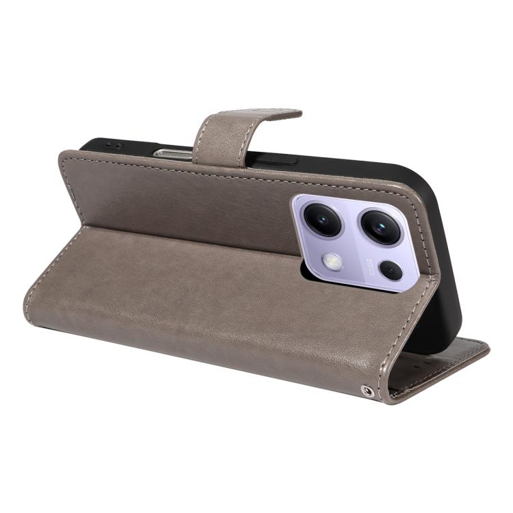 For Redmi Note 14S 4G / Note 13 Pro 4G Cat and Bee Embossed Flip Leather Phone Case