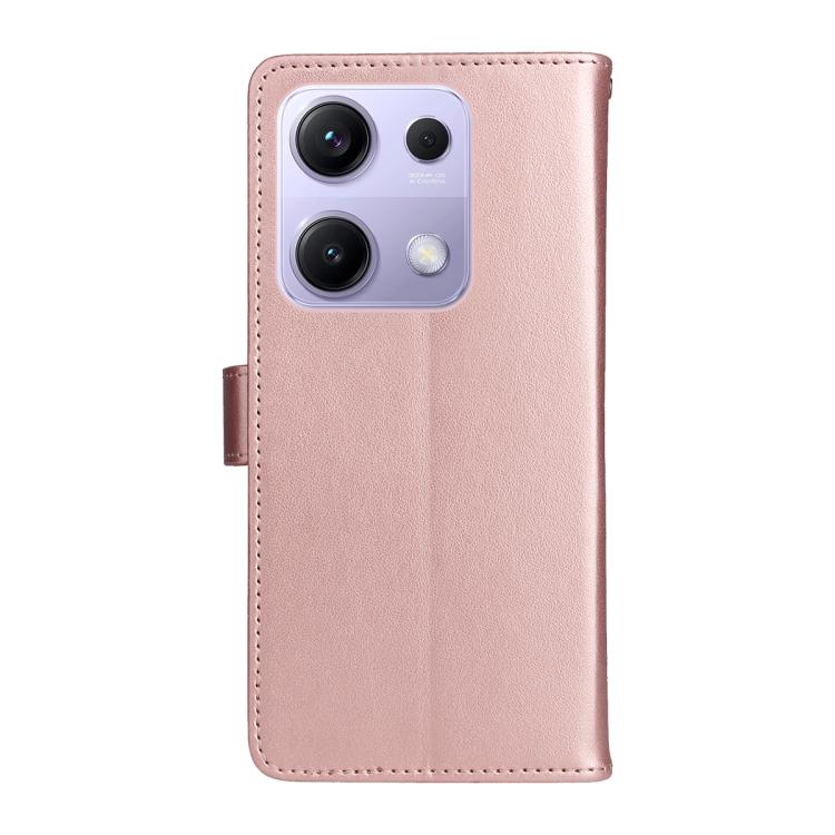 For Redmi Note 14S 4G / Note 13 Pro 4G Cat and Bee Embossed Flip Leather Phone Case