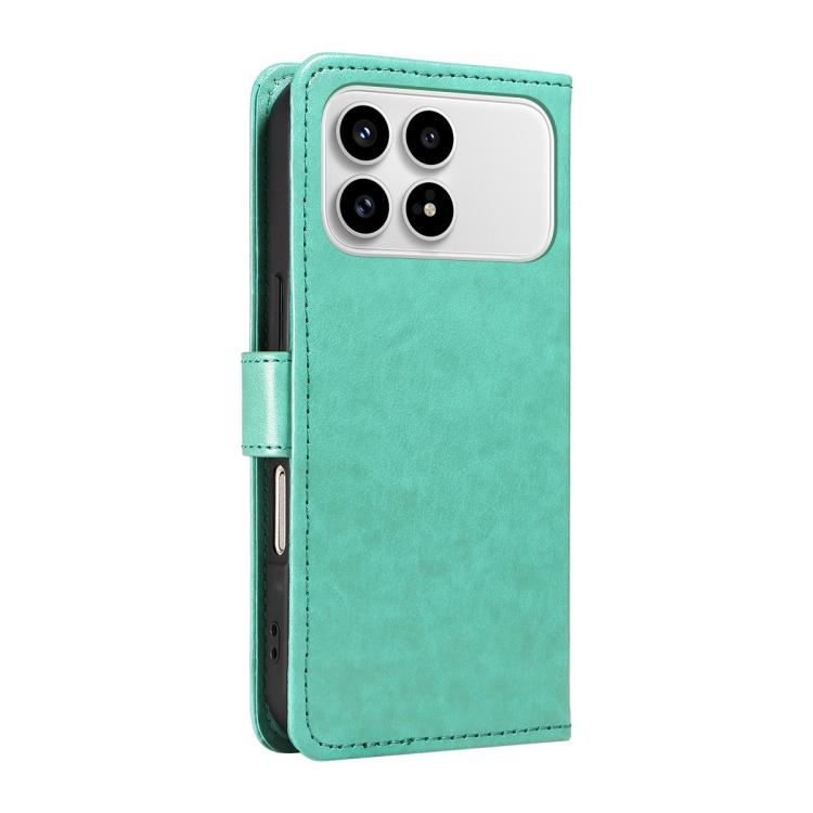 For Redmi K90 / Poco F8 Pro Cat and Bee Embossed Flip Leather Phone Case