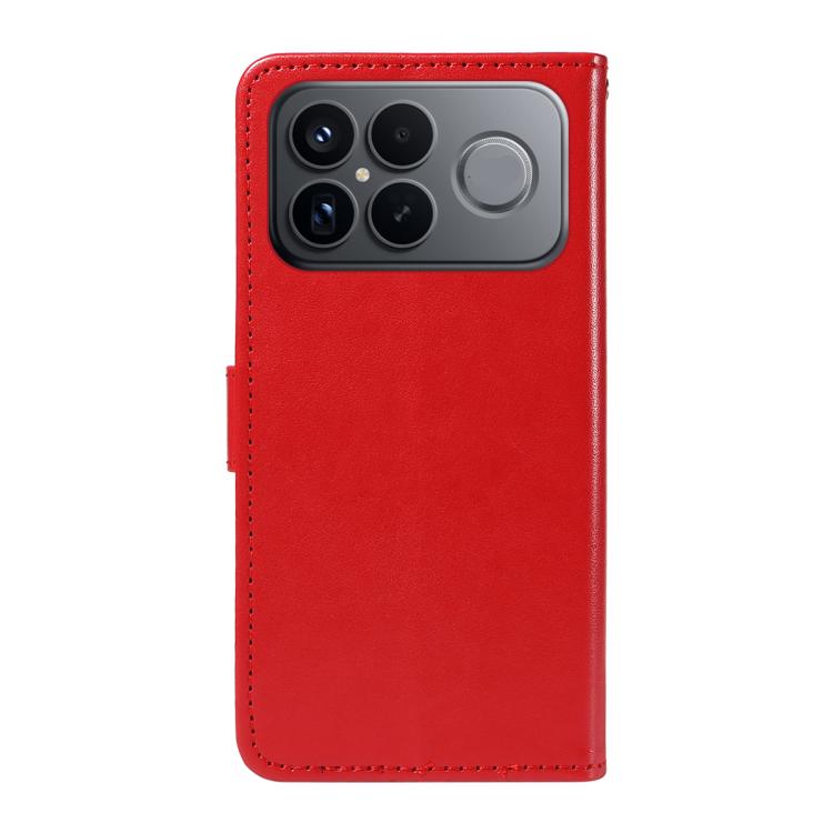For Redmi K90 Pro Max / Poco F8 Ultra Cat and Bee Embossed Flip Leather Phone Case