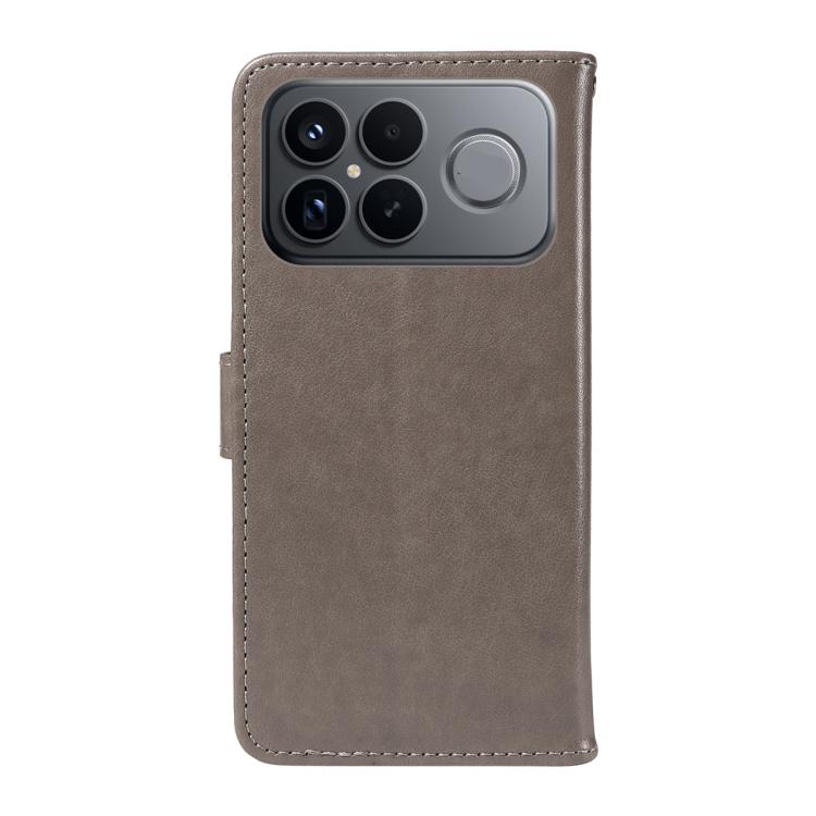 For Redmi K90 Pro Max / Poco F8 Ultra Cat and Bee Embossed Flip Leather Phone Case