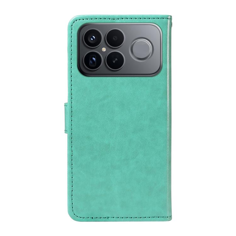 For Redmi K90 Pro Max / Poco F8 Ultra Cat and Bee Embossed Flip Leather Phone Case
