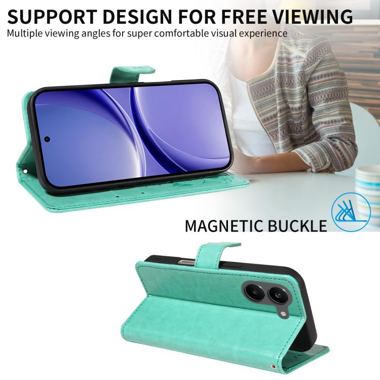 For Redmi Turbo 5 / Poco X8 Pro 5G Cat and Bee Embossed Flip Leather Phone Case
