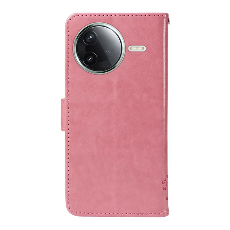 For Redmi K80 / K80 Pro Tree & Cat Embossed Pattern Flip Leather Phone Case