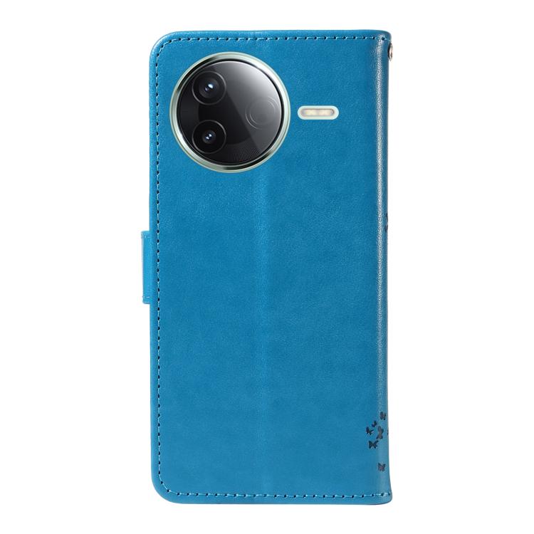 For Redmi K80 / K80 Pro Tree & Cat Embossed Pattern Flip Leather Phone Case