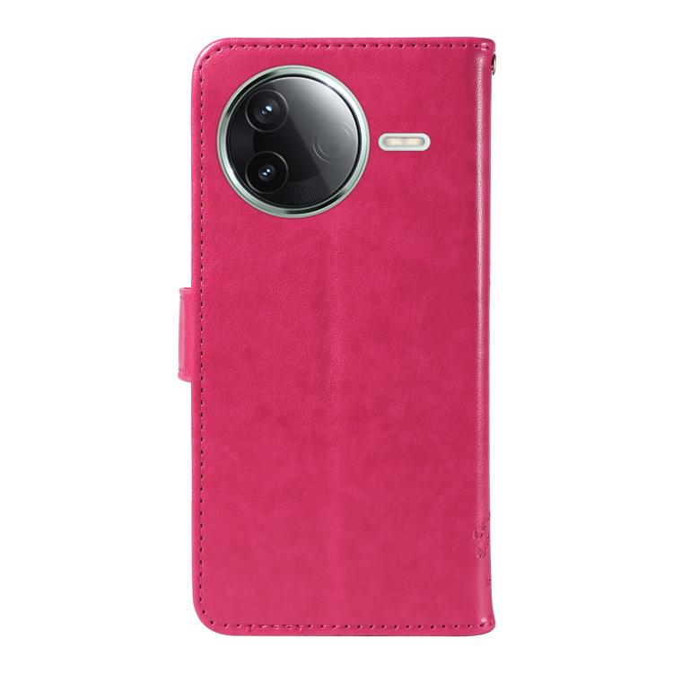 For Redmi K80 / K80 Pro Tree & Cat Embossed Pattern Flip Leather Phone Case