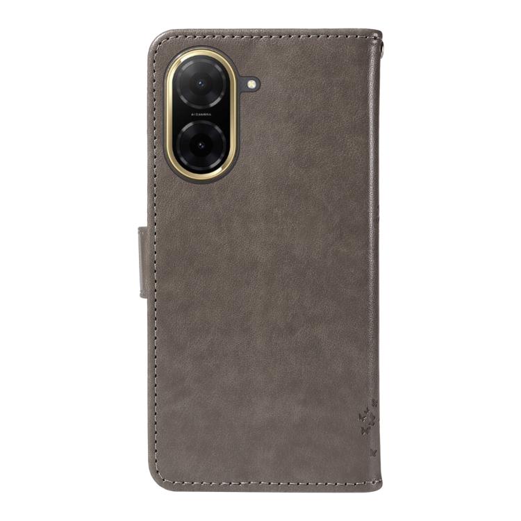 For Redmi A5 4G 173.3mm Tree & Cat Embossed Pattern Flip Leather Phone Case