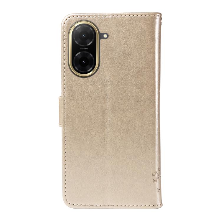 For Redmi A5 4G 173.3mm Tree & Cat Embossed Pattern Flip Leather Phone Case