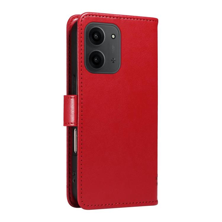 For Redmi 15C 5G / 4G Global 171mm Tree & Cat Embossed Pattern Flip Leather Phone Case